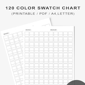 Crayola Super Tips Lot de 100 marqueurs de couleurs Modèle d'échantillon  Échantillon de couleur d'une seule page bricolage Modèle PDF numérique  imprimable Téléchargement instantané -  France