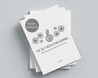 100 jours d'invites du journal pour la découverte de soi, cahier d'exercices imprimable pour le journal de l'anxiété au travail, 100 invites d'écriture PDF à télécharger