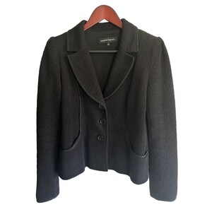 Veste Légère Nanette Lepore Manches 3/4 En Coton Stretch Noir Taille 0 - Occasion TB état