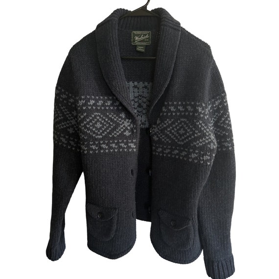 Vintage women's Woolrich 100% lambswool cardigan … - image 1