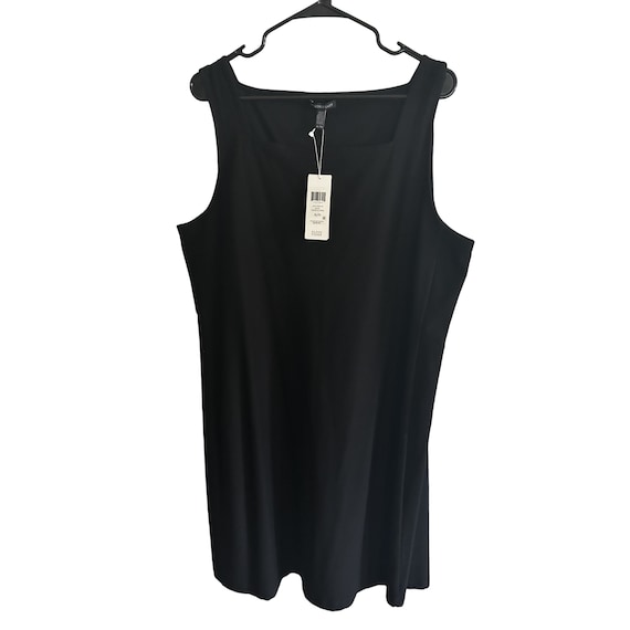 NWT Eileen Fisher black sleeveless dress/jumper - image 1