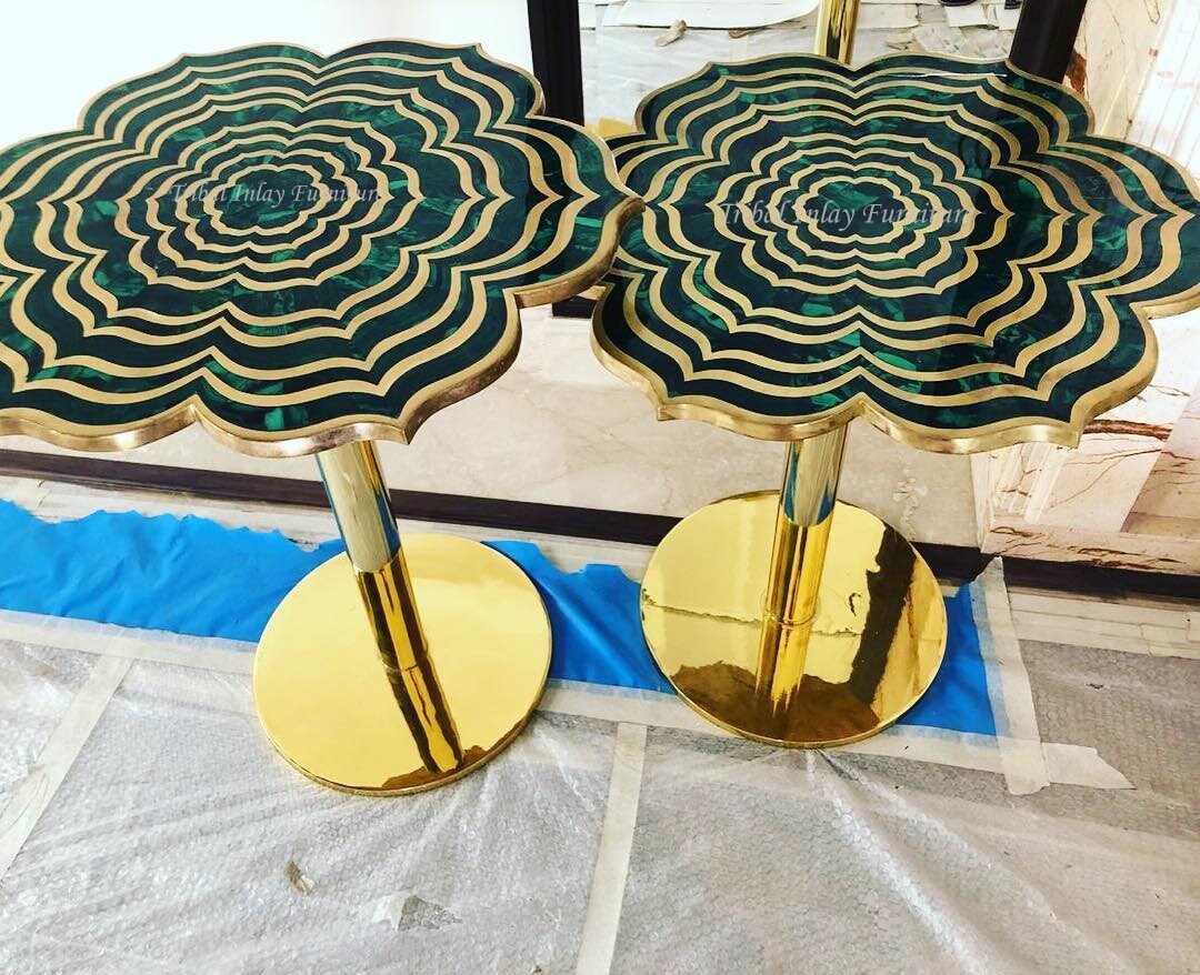Table basse À Fleurs