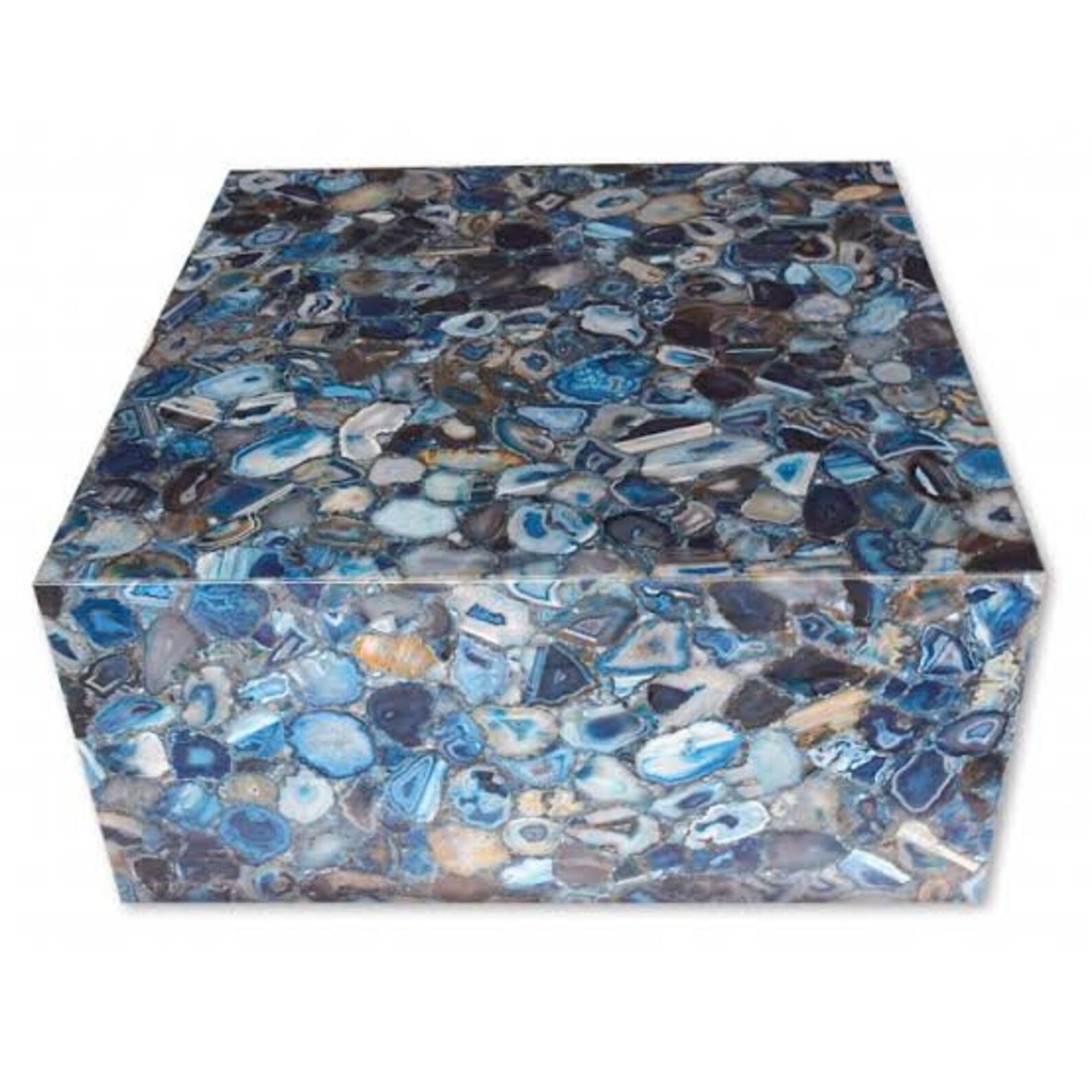 Blue Agate Coffee Table, Agate Center Table, Agate Furniture, Agate