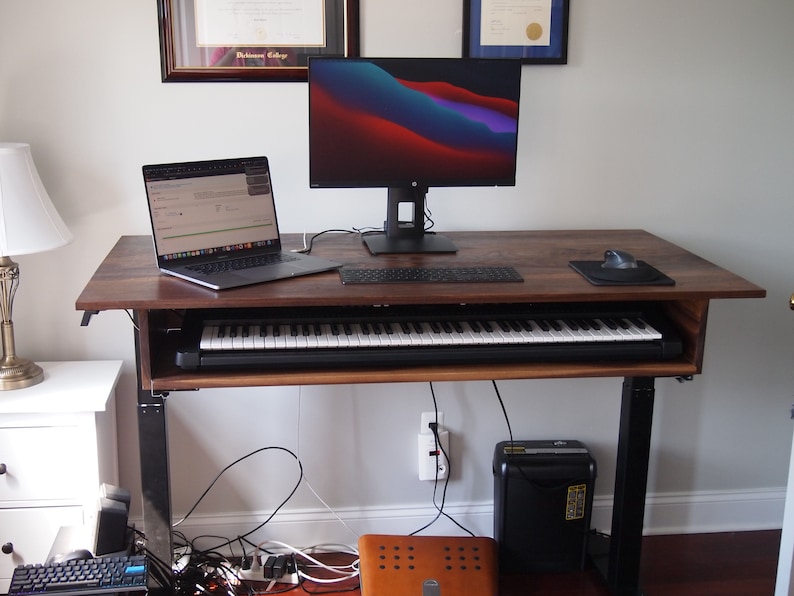 American Walnut Sit-stand Studio Desk - Etsy