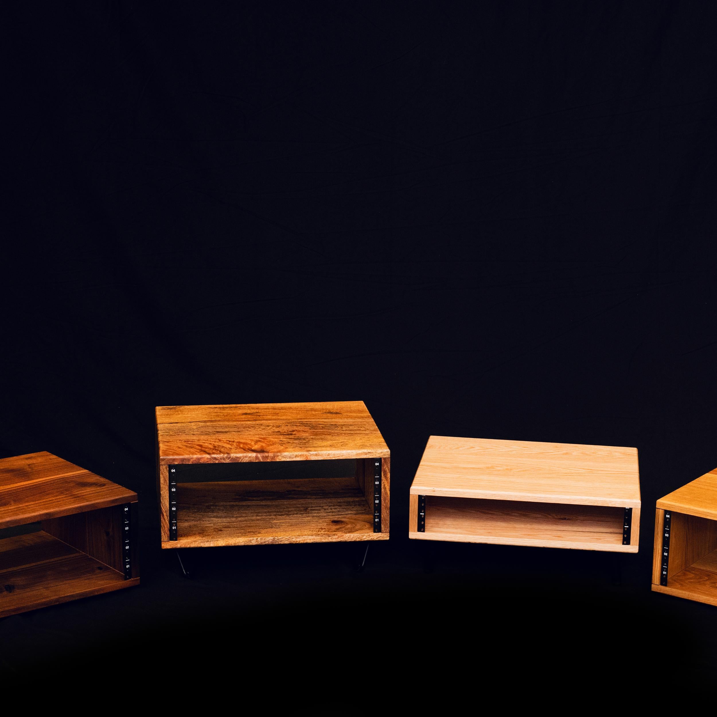 Solid Black Walnut Studio Rack 4U Rack Unit Handmade in Hoboken - Etsy