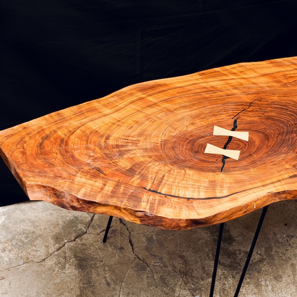 Wood Slab Coffee Table Etsy