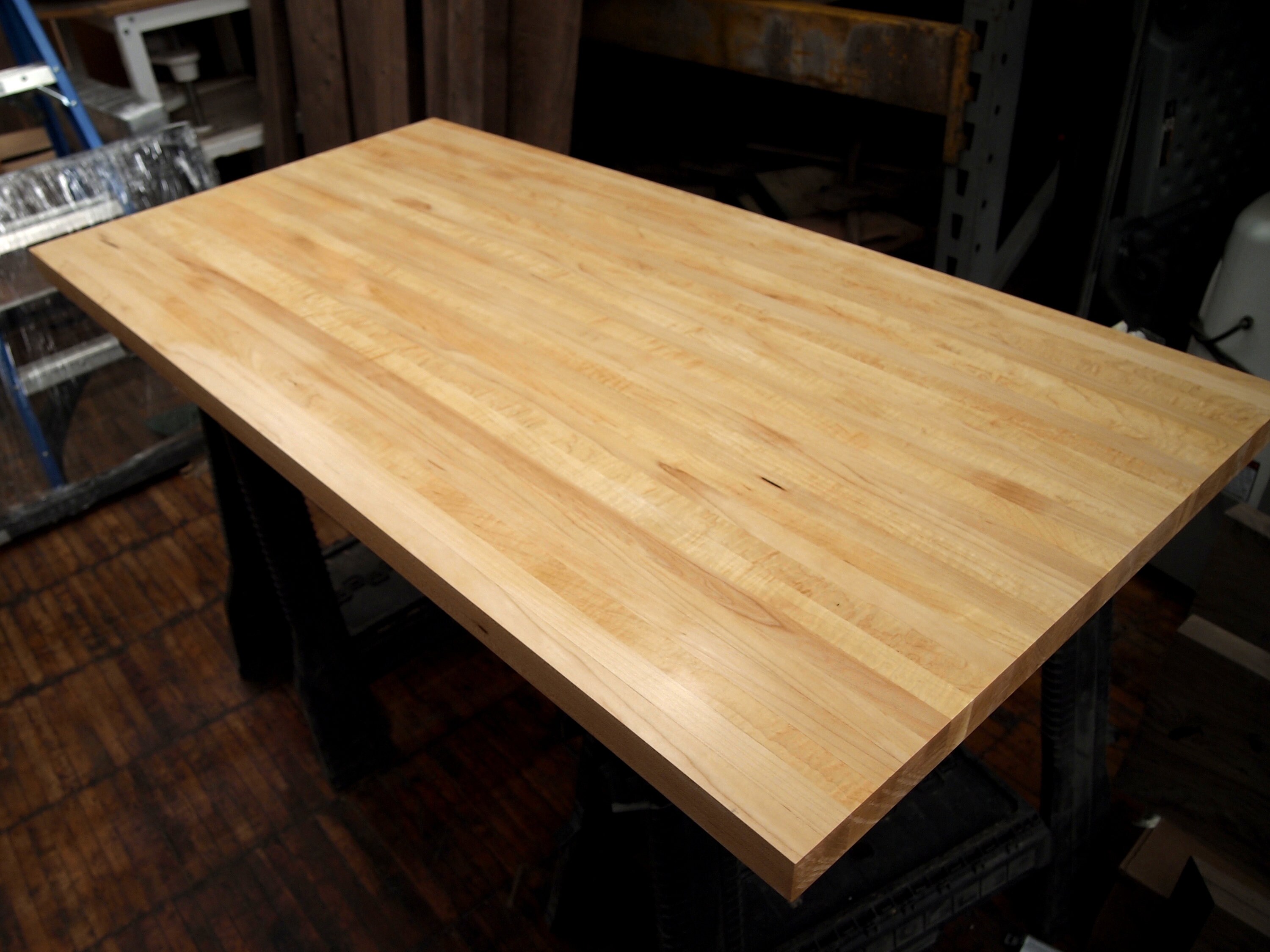 Solid White Maple Butcher Block Table Top Counter Top Desk Top Custom