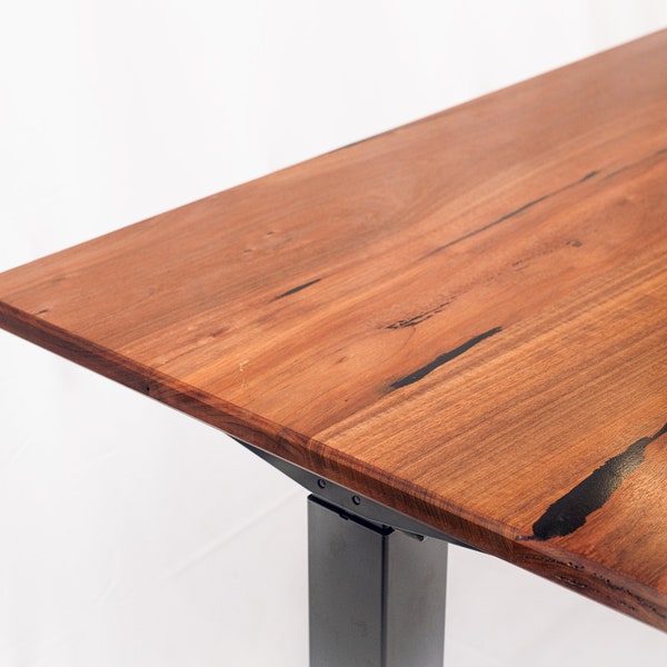 Pecky Bolivian Walnut Desktop And Tabletop - Handmade in Hoboken