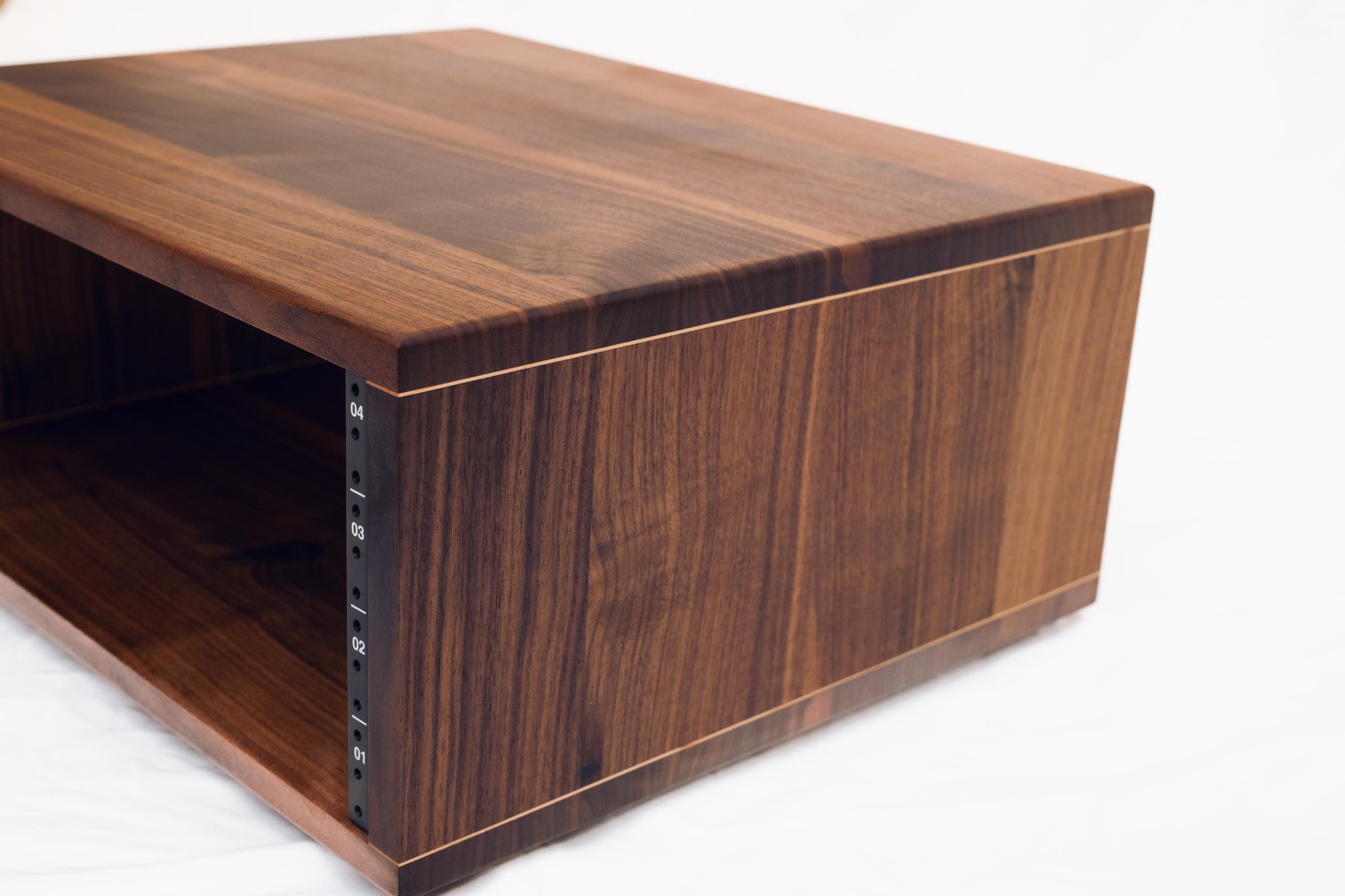 Solid Black Walnut Studio Rack 4U Rack Unit Handmade in Hoboken - Etsy