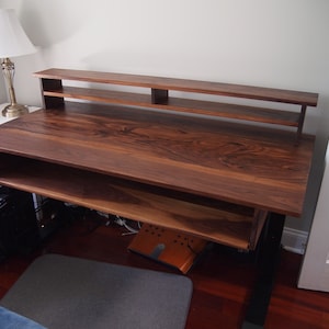 American Walnut Sit-Stand Studio Desk