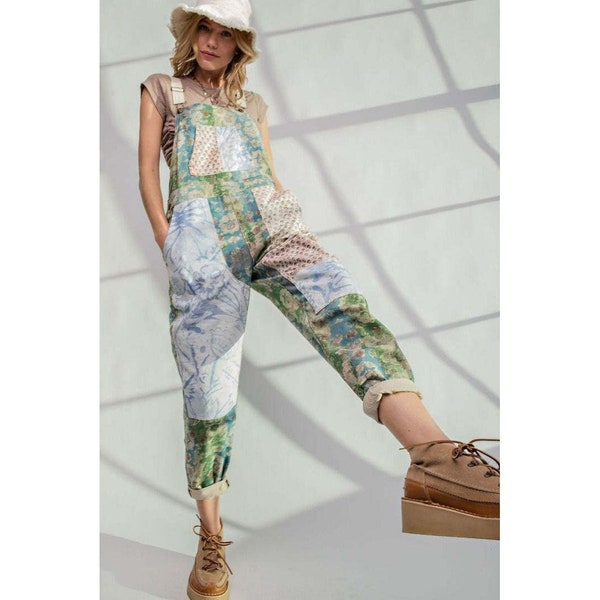 Patchwork Overalls Etsy