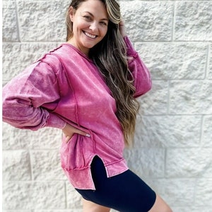 Zenana mineral wash hoodie best sale