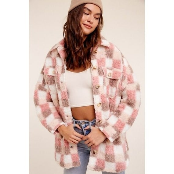 Pink store checkered windbreaker