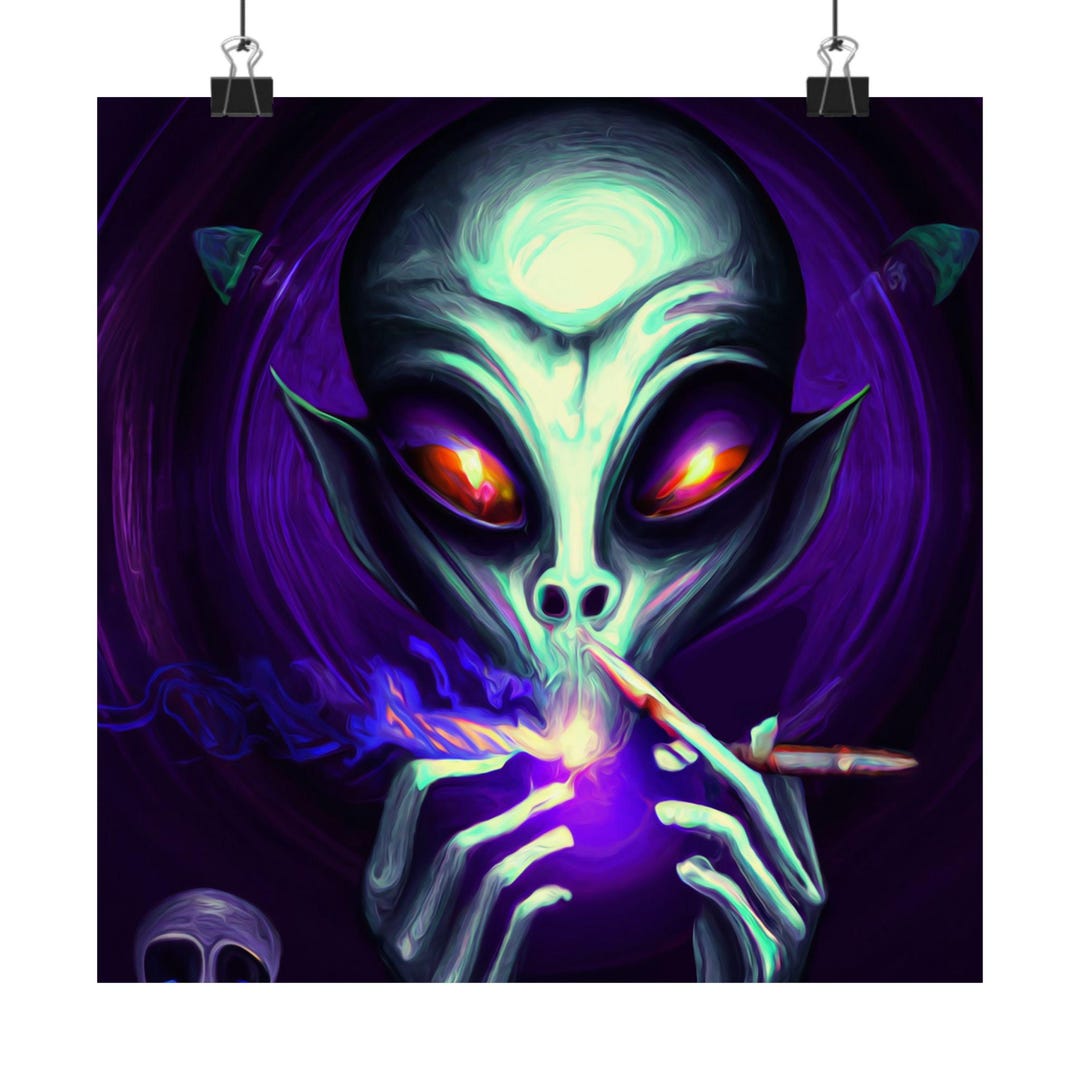 Alien Smoke Poster - Etsy