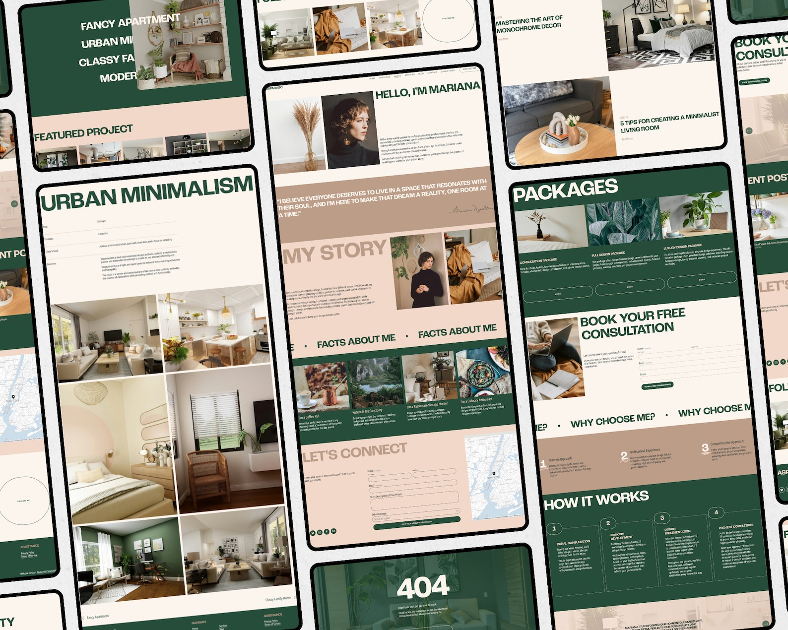 Interior Designer Squarespace Website Template, Squarespace 7.1 ...