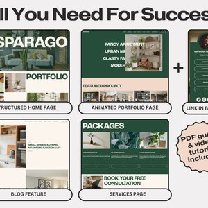 Interior Designer Squarespace Website Template, Squarespace 7.1 ...