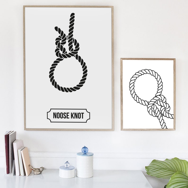 Rope Knot SVG, Nautical Rope Cut File, Noose Knot, Rope Svg, DXF PNG