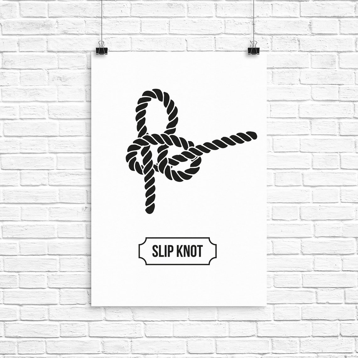 Rope SVG, Slip Knot Svg, Nautical Rope Knot SVG Cut File, Slip Knot
