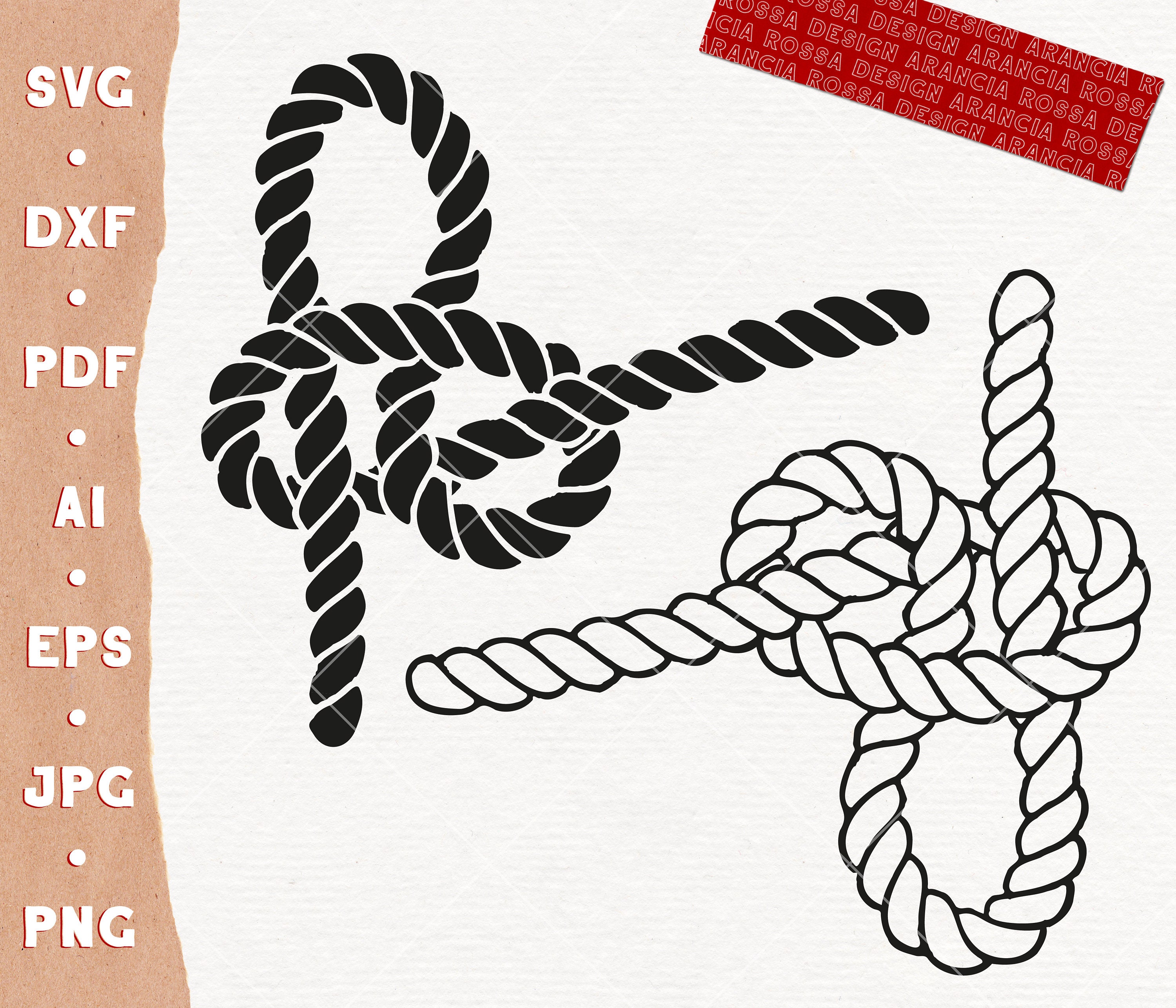 Rope SVG Slip Knot Svg Nautical Rope Knot SVG Cut File Slip Etsy