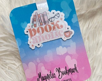 Book-aholic Magnetic Bookmark, Holographic, Book Lover, Book Gifts