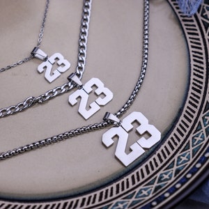 Etsy store number necklace