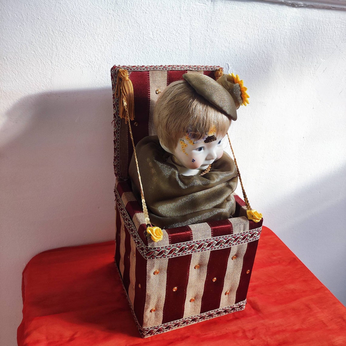 1950s Vintage Porcelain Doll & Music Box Etsy