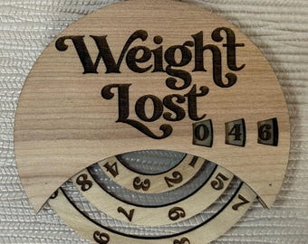 Personalized Weight Lost Tracker Magnet | Fridge Progress Log