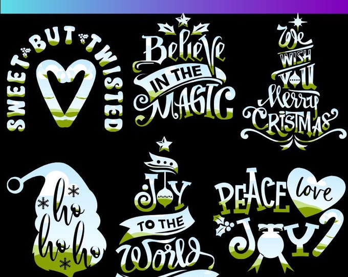 Christmas Canva Frame Template,Believe In Magic,Ho Ho Ho,Joy To The World,We Wish You Merry Christmas,Peace Love Joy,Happy Holiday,