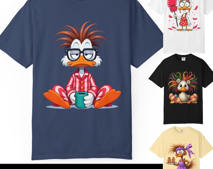 Quirky Cartoon Character Tee, Fun Graphic T-shirt for Kids and Adults, Perfect for Gift-giving and Everyday Wear, Unisex T-shirt
