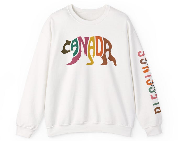 Canada Bear Sweatshirt, Strong and Free Canadian Bear,North Strong and Bear-Y Proud,Maple Bear Territory,Bear Essentials Of Canada