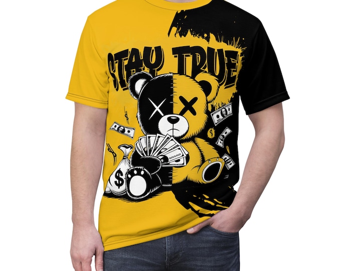 Trendy Graphic Tee: Stay True Bear, Unisex T-Shirt, Casual Wear, Gift for Him/Her, Streetwear Fashion, Unique Style