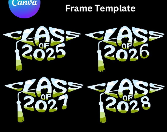 Class Of 2025 Canva Frame Template,Drag and Drop Image In Canva Templates