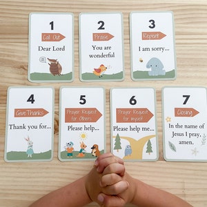 ACTS Gebetskarten, wie man Karten für Kinder betet, den Kleinen das Beten beibringen, Anfänger Gebetskarten, druckbare Gebetskarten für Kinder