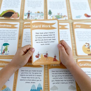 Geführte Gebetskarten, wie man betet für Kinder, beten, Anfänger Gebetskarten, druckbare Gebetskarten für Kinder, wie man betet, Gebet für Kinder