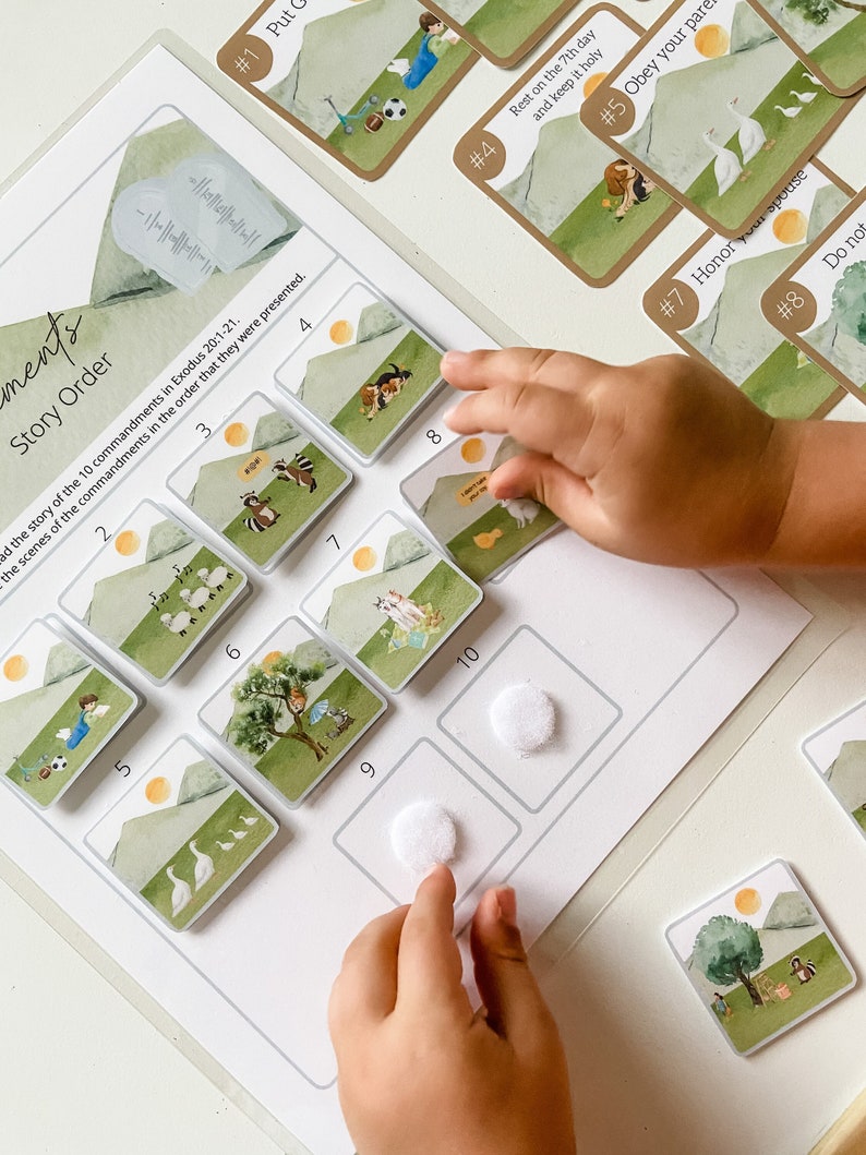 Zehn Gebote Memory-Spiel zum Ausdrucken Bibel-Memory-Spiel - Etsy Schweiz