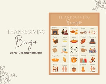 Thanksgiving Bingo, Thanksgiving Games for Kids, Thanksgiving Family Games, Thanksgiving Activities, Printable Fall Activities