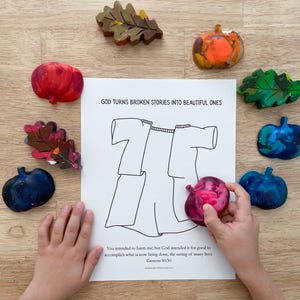 Joseph and His Colorful Coat Coloring Page, Joseph and his brothers, Jospeh&#39;s Coat of Many Colors, Bible Printables for Kids, Sunday School