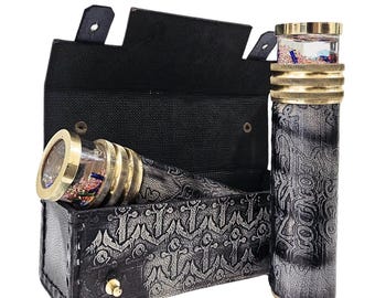Handmade Liquid Kaleidoscope: Brass Educational Vintage Collection