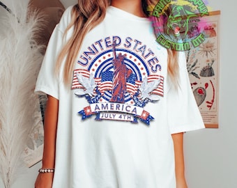 USA Distressed Ready to Press dtf Transfer, Patriotic DTF Transfers, DTF Transfer, Fourth of July Apparel dtf D0082
