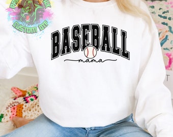 Baseball Mama Retro DTF Transfer | Mama DTF Transfer | Baseball DTF Transfer | Ready to Press Transfer D0015