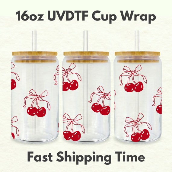 Cherries with Bows- UVDTF Wrap Cherries with Bows- UVDTF Wrap