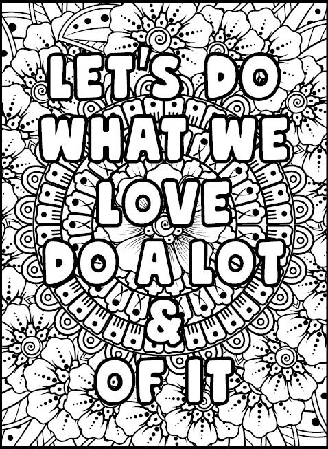 10 motivational quotes coloring book file printable floral etsy