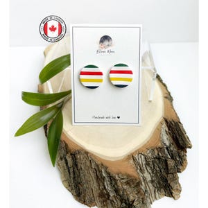 Kanadische Ohrringe aus Polymer Clay / Prärie stolze Andenken / Cabin Inspirierte Schmuck / kultige kanadische Geschenke