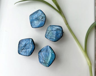 Faux Labradorite Stud Earrings