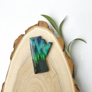 Northern lights Manitoba magnet, Aurora Borealis magnet, Manitoba souvenirs