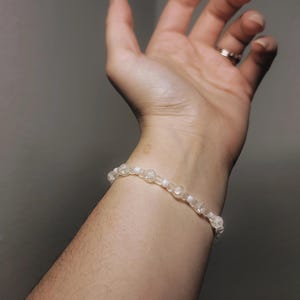 Frosted White Bracelet