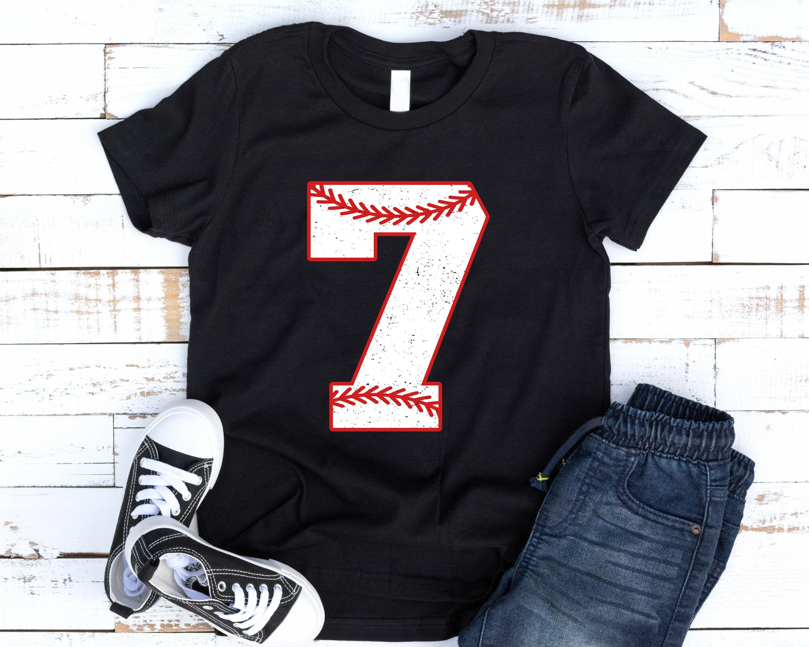 Baseball Number Shirt Custom Baseball TShirt School Sprit T Etsy