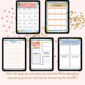 Field of Sunflowers 2024 Printable Planner-Monthly, Weekly, Daily Planner, Meal Planner, Budget Tracker, Mood Tracker, 12 Monthly Calendars image 5