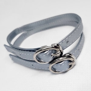Replacement Shoe Ankle Straps - Quarter-Inch Silver