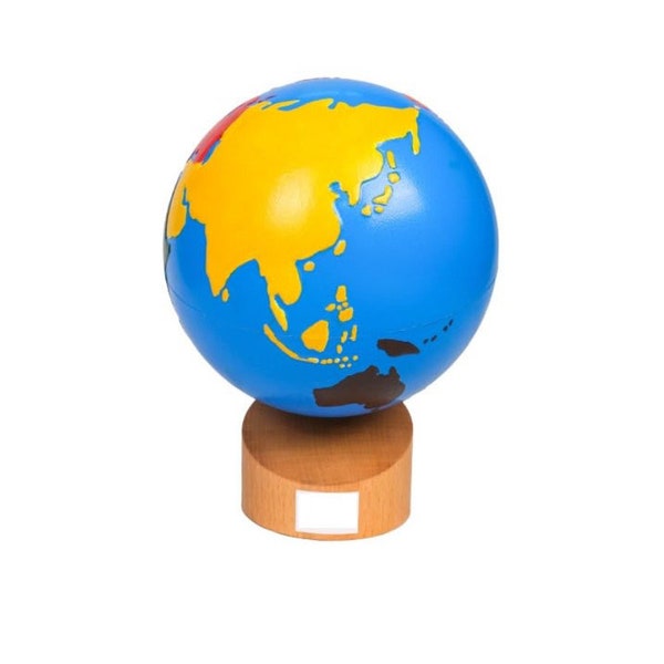 Montessori Globe - World Parts Science and Cultural Geography Materials Continents